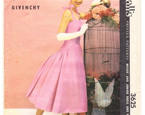 mccall 3625 givenchy|Vintage 1956 Mccall's 3625 Designer Givenchy Sewing .